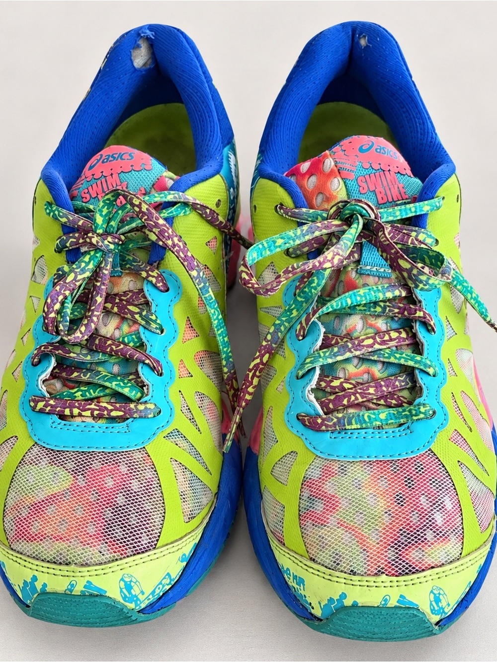 ASICS GEL-Noosa Tri 9 Women’s Athletic Running Shoes Size 8.5 T458Q Colorful - Picture 2 of 5